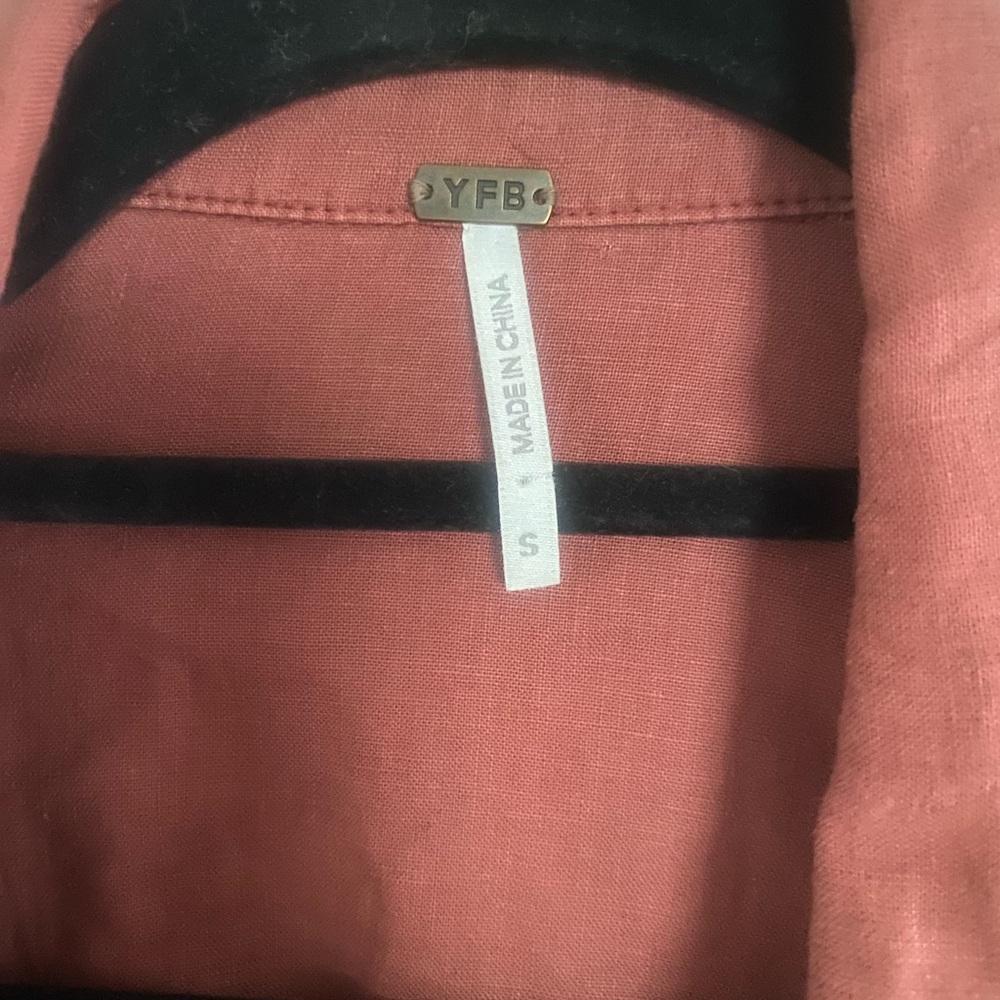 Rust Button-Up Dress - Picture 2 of 3